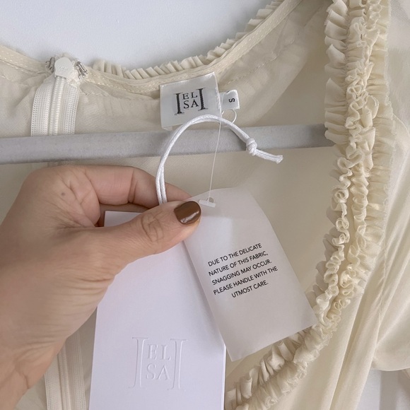 Helsa Hilma Gown Creme Beige NEW with tags Atelier Collection ASO Kendall Jenner - Picture 6 of 14